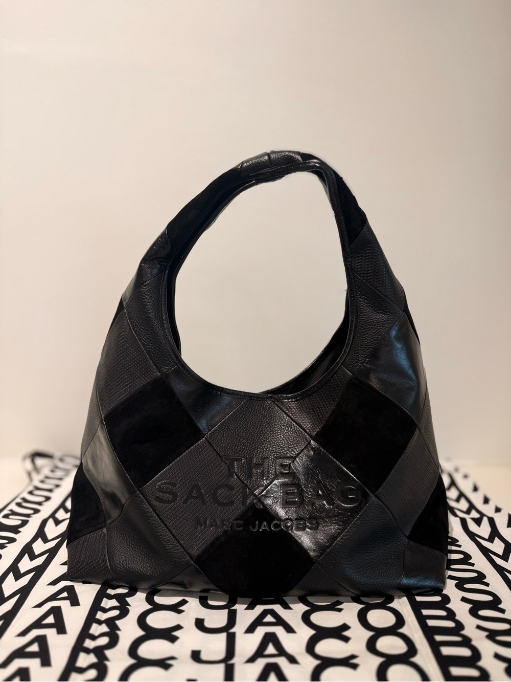 NWT Marc Jacobs THE SUEDE PATCHWORK SACK BAG
